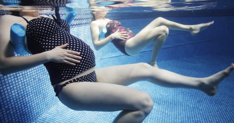 Kobiety w ciąży na basanie