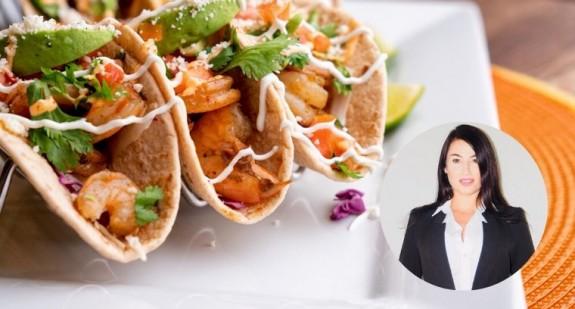 #ObiadNaZdrowie: tortilla z krewetkami i sosem czosnkowym - przepis na zdrowy obiad 